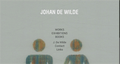 Desktop Screenshot of johandewilde.be