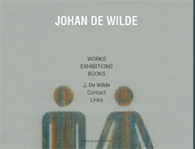 Tablet Screenshot of johandewilde.be